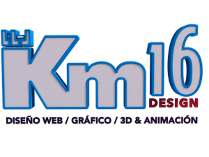 Flying 3D Logotipo Km16 Diseño